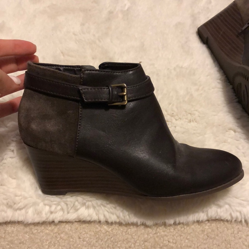 Brown booties